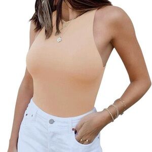 Reoria High Neck Thong Bodysuit - Women’s Size Medium